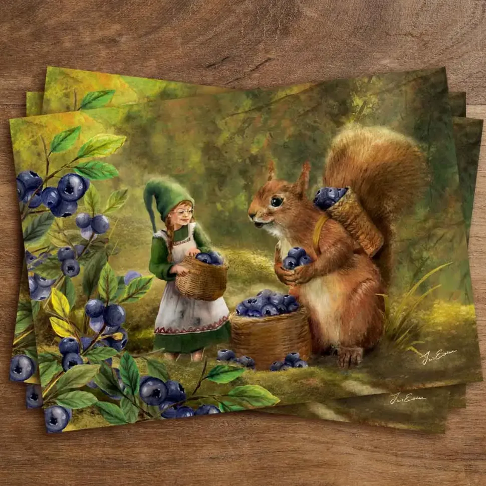 Iris Esther Postkaart Blueberry Hill