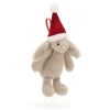 Jellycat Knuffel Bashful Christmas Bunny Decoration
