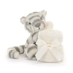 Jellycat Knuffeldoek Bashful Snow Tiger Soother