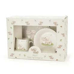 Jellycat Servies Set Bashful Bunny Kom, Kopje en Bord