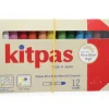 Kitpas Rijstwax (Raam)Krijt Medium Set 12-delig