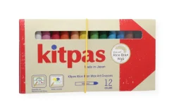 Kitpas Rijstwax (Raam)Krijt Medium Set 12-delig