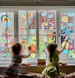 Kitpas Rijstwax (Raam)Krijt Medium Set 12-delig