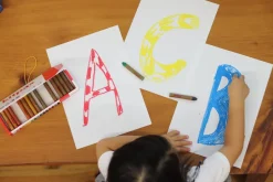 Kitpas Rijstwax (Raam)Krijt Medium Set 6-delig