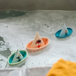 Lilliputiens Badspeelgoed 3 Bootjes Jungle