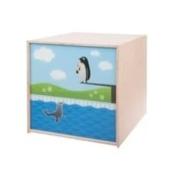 Limundo Kubuslamp Pinguïn Beuken Hout