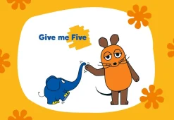 Limundo Motief Give me Five Wandlamp Rechthoekig