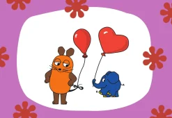 Limundo Motief Muis met Ballon Wandlamp Rechthoekig