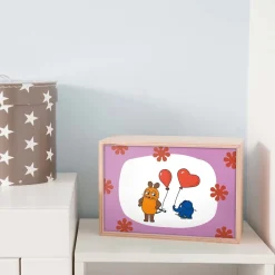 Limundo Motief Muis met Ballon Wandlamp Rechthoekig