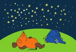 Limundo Motief Sterrenhemel Wandlamp Rechthoekig