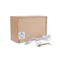 Limundo Wandlamp Rechthoekig Luchtballon Beuken Hout