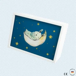 Limundo Wandlamp Rechthoekig Muis Sophia Wit Hout