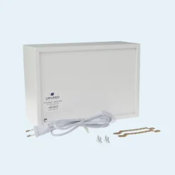 Limundo Wandlamp Rechthoekig Muis Sophia Wit Hout