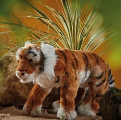 Living Nature Knuffel Tijger Liggend 45 cm