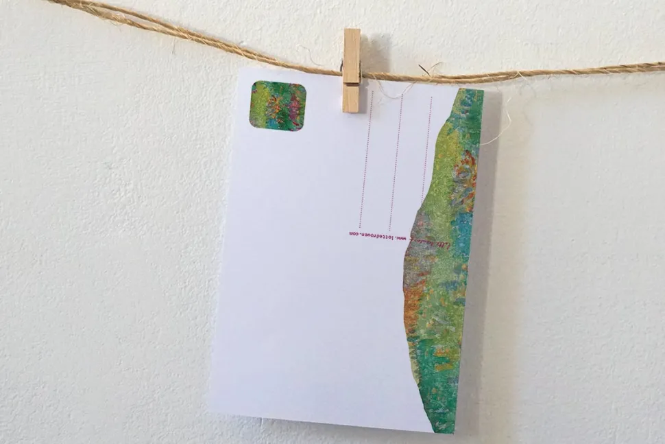 Lotte Drouen Ansichtkaart Beer op Bakfiets