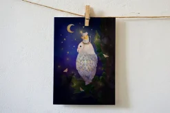 Lotte Drouen Ansichtkaart Sterren ophangen in de nacht