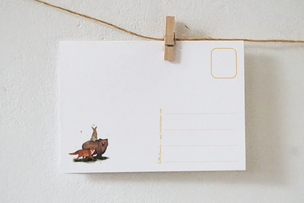 Lotte Drouen Ansichtkaart Lichtjes in de Nacht