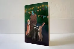 Lotte Drouen Wenskaart Dansende Dieren