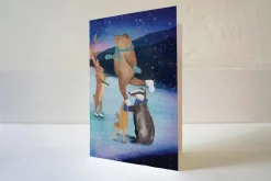 Lotte Drouen Wenskaart Schaatsen