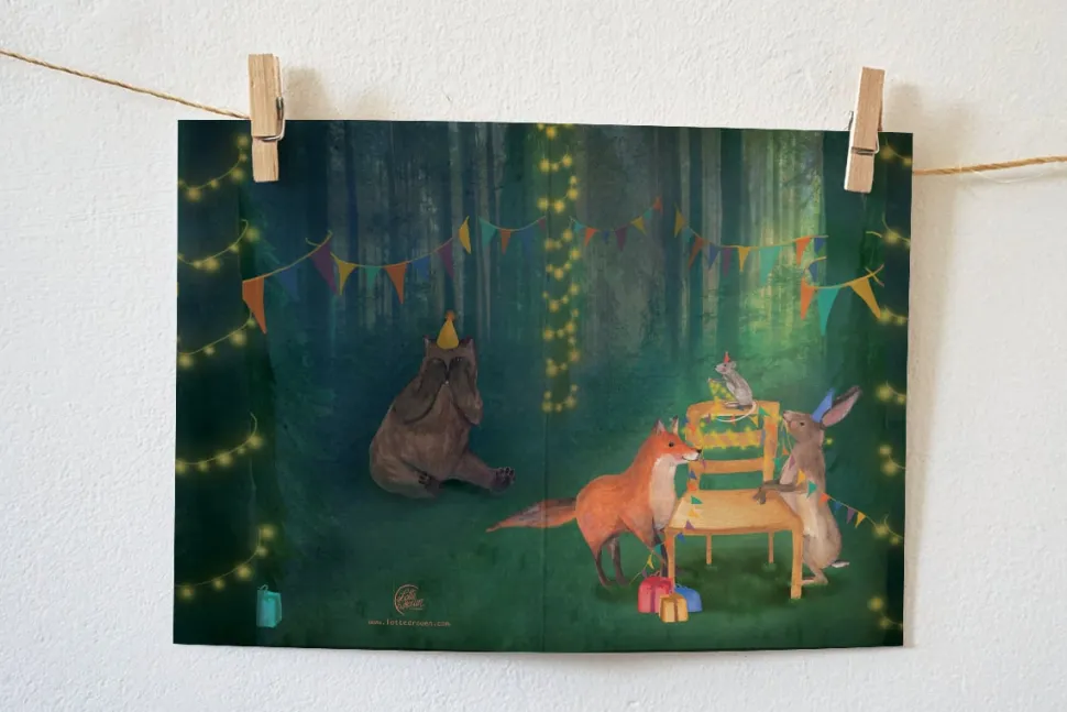 Lotte Drouen Wenskaart Stoel Versieren