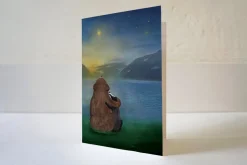 Lotte Drouen Wenskaart Troost Beer en Das