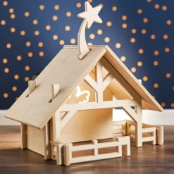 lovelties Kerststal met 12 Figuurtjes Hout