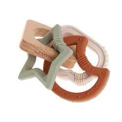 Lässig Bijtring Hout/Siliconen Little Universe