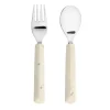 Lässig Kinderbestek Set Vork en Lepel Nature