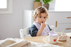 Lässig Slabbetjes Happy Rascals Hart Lavendel Set 5-delig