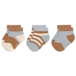 Lässig Sneaker Kindersokjes Light Blue Caramel Set 3-delig
