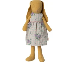 Maileg Knuffel Bunny Size 2 Dusty Yellow met Jurk 23cm