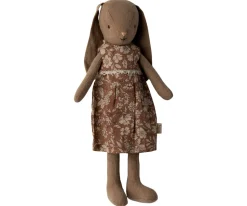 Maileg Knuffel Bunny Size 2 Bruin met Jurk 24cm