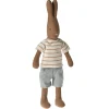 Maileg Knuffel Konijn Size 1 Bruin Streepmotief