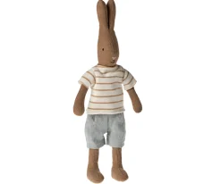 Maileg Knuffel Konijn Size 1 Bruin Streepmotief