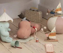 Maileg Knuffel Safari Friends Nijlpaard Oud Roze 34cm