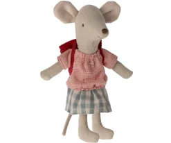 Maileg Knuffelmuis Tricycle Big Sister Red