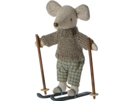 Maileg Knuffelmuis Winter met Skiset Big Brother 13cm