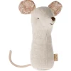 Maileg Knuffelrammelaar Lullaby Friends Muis Nature