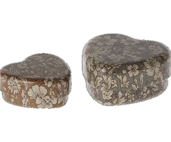 Maileg Metalen Opbergdoosje Hart Blauw 2-delig