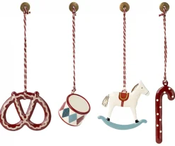 Maileg Metalen Ornamenten Peter's Christmas set 4-delig