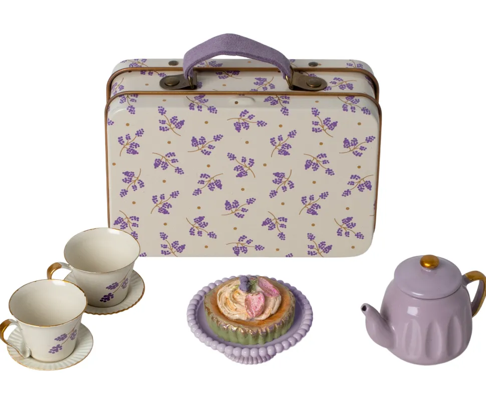 Maileg Theeservies Purple Madelaine