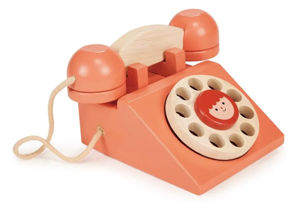 Mentari Ring Ring Telefoon Hout