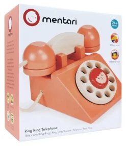 Mentari Ring Ring Telefoon Hout