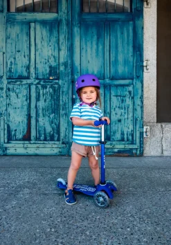 Micro Step Micro Mini Deluxe 3in1 Push Blauw LED