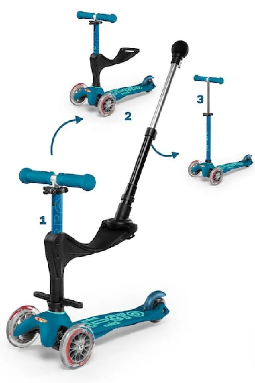 Micro Step Mini Micro Step 3in1 Deluxe IJsblauw