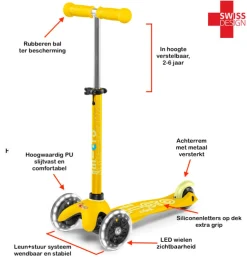 Micro Step Mini Micro Step Deluxe Abrikoos LED