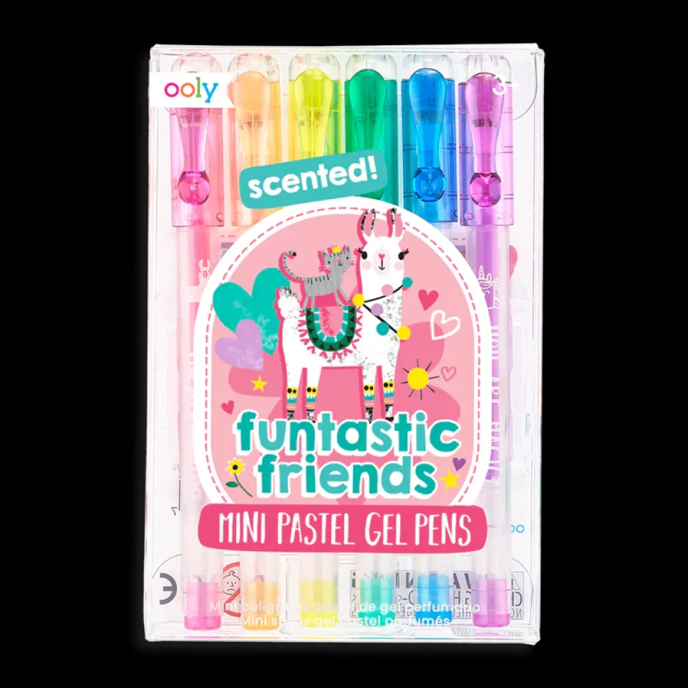 Ooly Mini Gel Pennen Funtastic Friends set 6-delig
