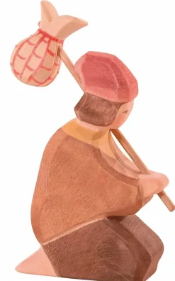 Ostheimer Herder Knielend met Staf en Knapzak 42151