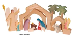 Ostheimer Kerststal Massief 4-delig 3300