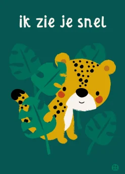 Postkaart Jungle Ik zie je snel